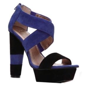 BCBG Paris Suede Platform Heels
